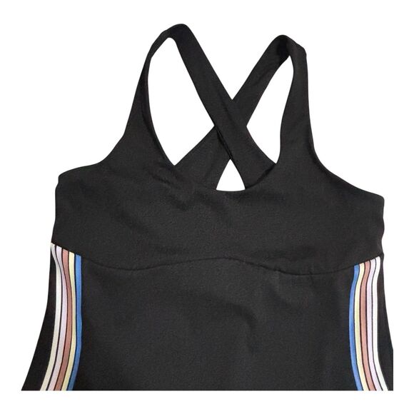 Spiritual Gangster Black Mini Dress with Striped Detail - Picture 5 of 10